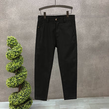 Load image into Gallery viewer, Straight-leg Slim-fit Stretch Trousers
