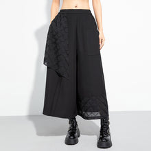 Load image into Gallery viewer, Paneled Wide-leg Cropped Trousers
