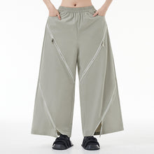 Load image into Gallery viewer, Zip Casual Straight Wide Leg Pants
