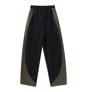 Patchwork Sports Wide Leg Pants