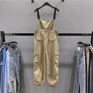 Overalls Waist Drawstring Loose Casual Harem Pants