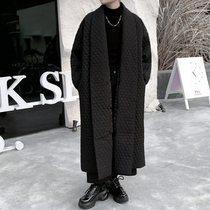 Black Warm Loose Long Coat