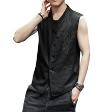 Load image into Gallery viewer, Patterned Button Casual Loose Vest
