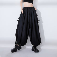 Load image into Gallery viewer, Casual Loose Tie Pleated Pants
