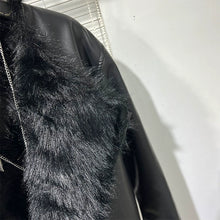 Load image into Gallery viewer, Winter Collarless Short Plush Faux Fur Jacket
