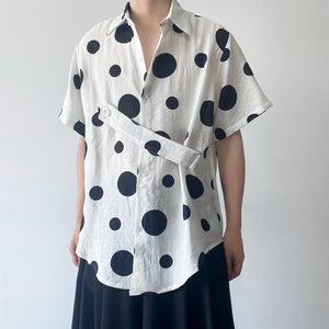 Summer Polka Dot Print Shirt