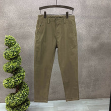 Load image into Gallery viewer, Straight-leg Slim-fit Stretch Trousers
