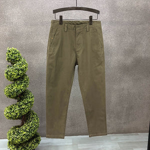 Straight-leg Slim-fit Stretch Trousers