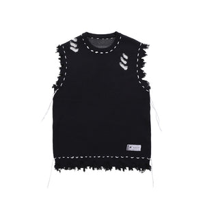 High Street Destruction Frayed Vest