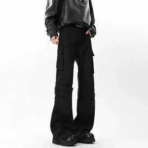 Pleated Slim Casual Straight Pants