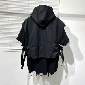 Loose Hooded Vest