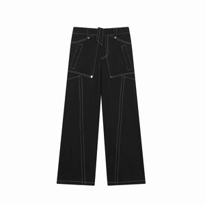 Exposed Line Structure Multi-layered Trousers