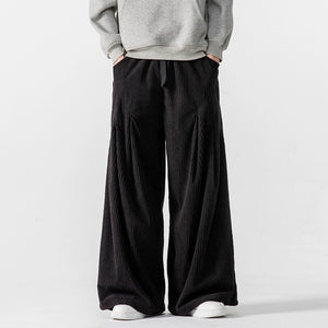 Corduroy Casual Thick Straight Wide-leg Pants