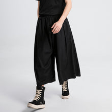 Load image into Gallery viewer, Simple Lace-Up Wide-Leg Pants
