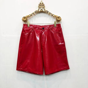 Reflective Costumes PU Leather Shorts