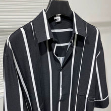 Load image into Gallery viewer, Irregular Striped Thin Shirt
