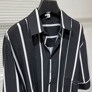 Irregular Striped Thin Shirt