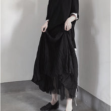 Load image into Gallery viewer, Mesh Pleated Long Skirt
