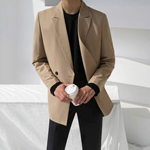 Load image into Gallery viewer, Loose Double-breasted Solid Color Suit Jacket
