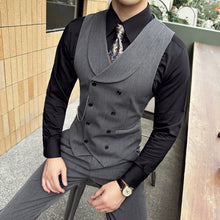 Load image into Gallery viewer, Slim Fit Double Breasted Suit Vest
