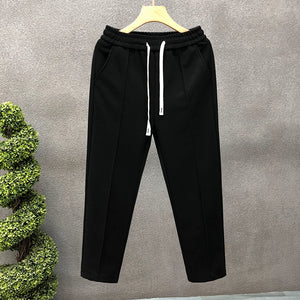 Straight Mid-rise Stretch Trousers