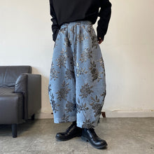 Load image into Gallery viewer, Retro Embroidered Thickened Loose Wide Leg Pants
