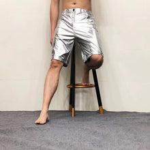 Load image into Gallery viewer, Reflective Costumes PU Leather Shorts
