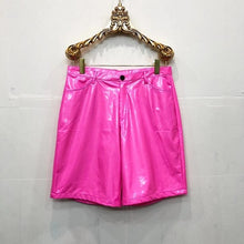 Load image into Gallery viewer, Reflective Costumes PU Leather Shorts
