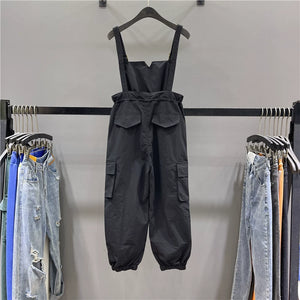 Overalls Waist Drawstring Loose Casual Harem Pants