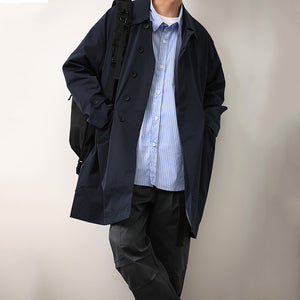 Japanese Solid Color Loose Casual Windbreaker