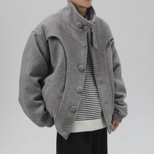 Load image into Gallery viewer, Retro Stand Collar Thickened Short Coat
