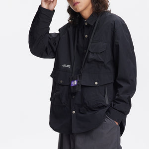 Multi-pocket Loose Collar Casual Jacket