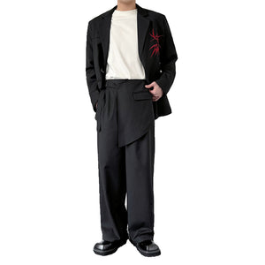 Loose Irregular Casual Suit Straight Pants