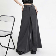 Load image into Gallery viewer, Draped Relaxed High-Rise Wide-Leg Pants
