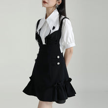 Load image into Gallery viewer, A-line High Waist Suspender Dress
