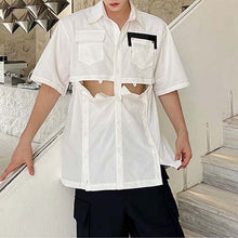 Load image into Gallery viewer, Summer Stitching Casual Short Sleeve Shirt
