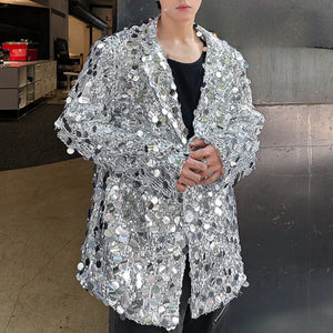 Sequined Reflective Stage Costume Sequins Blazer