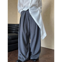 Load image into Gallery viewer, Drape Wide-leg Floor-length Suit Trousers
