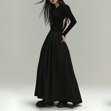 Load image into Gallery viewer, Long Sleeve Black Halloween Dress
