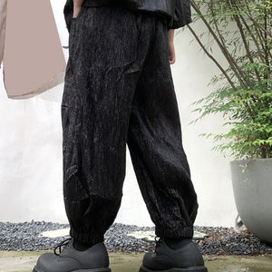 Big Pocket Shiny Vertical Striped Pants