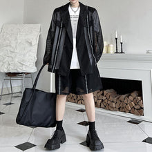 Load image into Gallery viewer, Summer Mesh Long-sleeved Jacket and Shorts Two-piece Set
