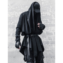 Load image into Gallery viewer, Black Mid-Length Cardigan Cape
