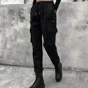 Three-dimensional Pocket Casual Loose Trousers