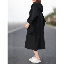 Load image into Gallery viewer, Retro Loose Hooded Trench Coat
