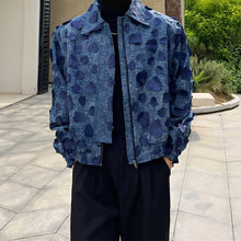 Load image into Gallery viewer, Love Jacquard Denim Jacket
