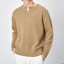 Load image into Gallery viewer, Solid Color Small V-neck Sweater
