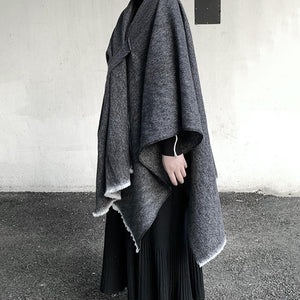 Retro Shawl Cape Coat