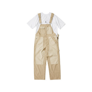 Retro Workwear Colorblock Denim Overalls