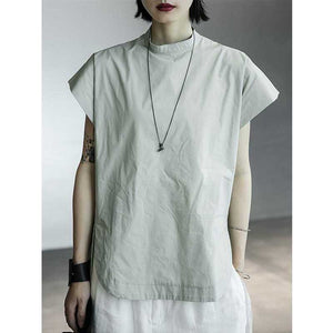 Slit Loose Short-sleeved T-shirt