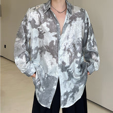 Load image into Gallery viewer, Tie-dye Glossy Long-sleeved Shirt
